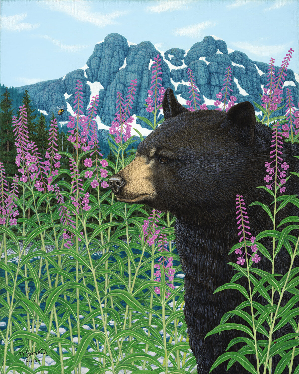 Fireweed Friend Wood Jigsaw Puzzle