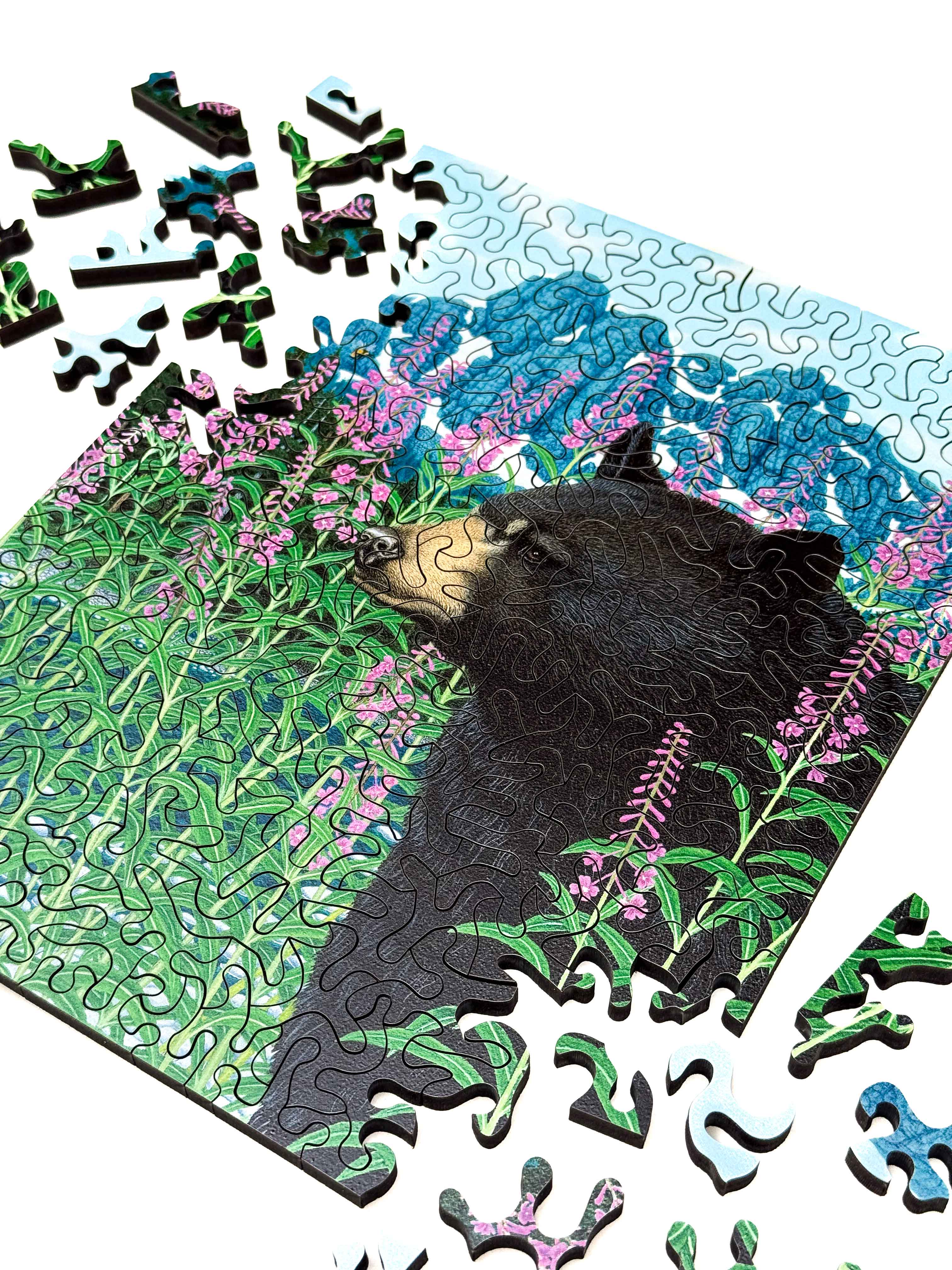 Fireweed Friend Wood Jigsaw Puzzle