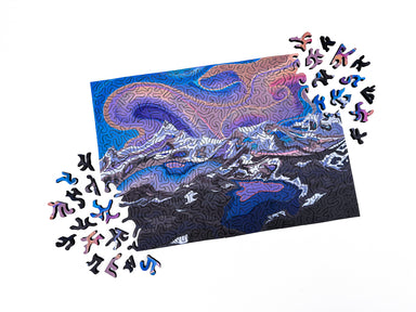 Mountain Mirage Wood Jigsaw Puzzle - Puzzle Lab