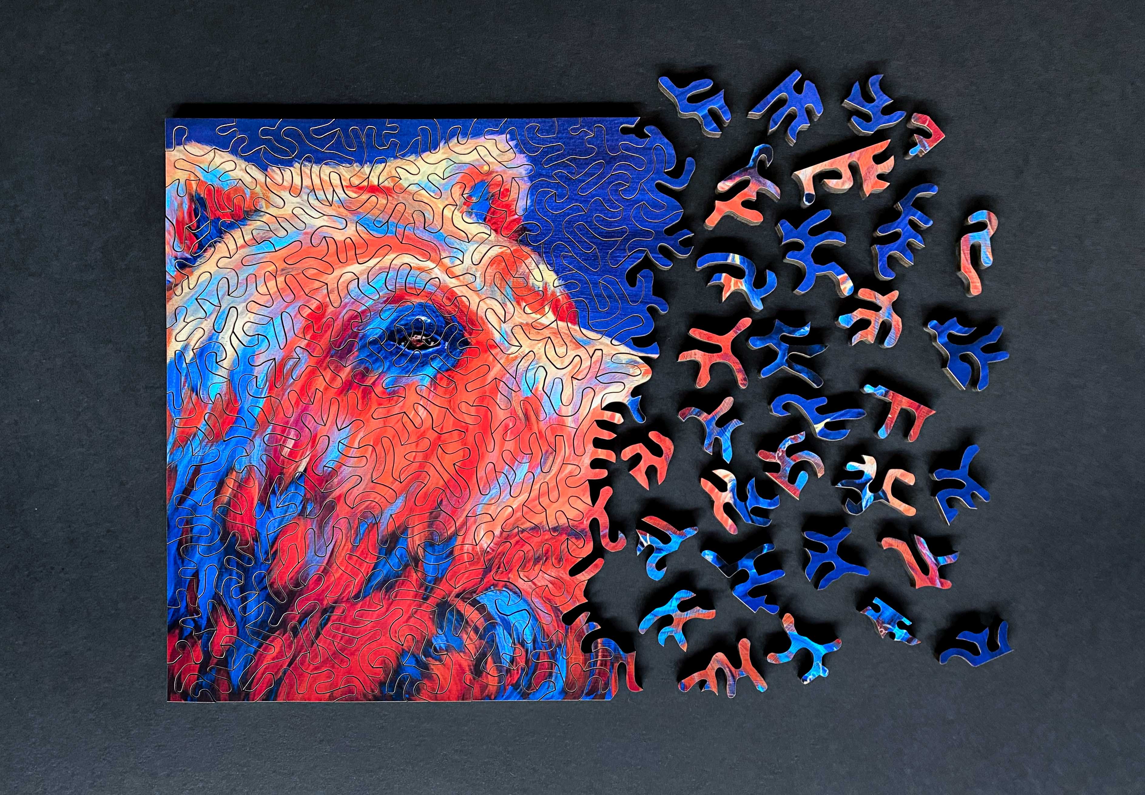 Papa Bear Wood Jigsaw Puzzle - Puzzle Lab