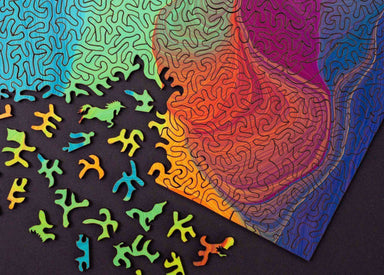 Rainbow Flow Wood Jigsaw Puzzle - Puzzle Lab